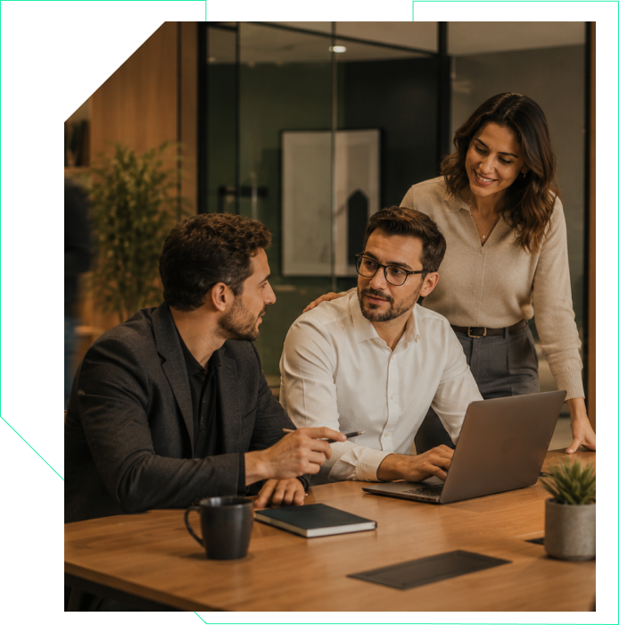 Equipe Ummo em reunião de trabalho
